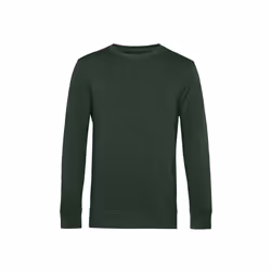 B&C Mens Organic Crew Neck Sweat - XS, Forest Green