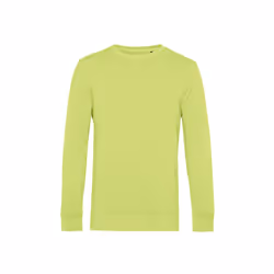 B&C Mens Organic Crew Neck Sweat - XS, Lime