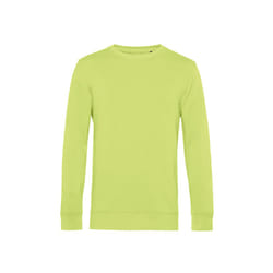 B&C Mens Organic Crew Neck Sweat - XS, Lime