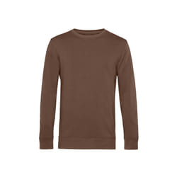 B&C Mens Organic Crew Neck Sweat - XS, Mocha