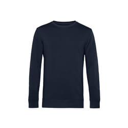 B&C Mens Organic Crew Neck Sweat - S, Navy Blue