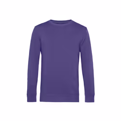 B&C Mens Organic Crew Neck Sweat - XS, Radiant Purple