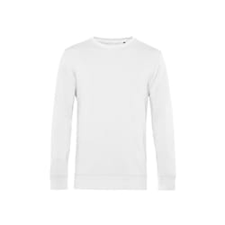 B&C Mens Organic Crew Neck Sweat - XS, White