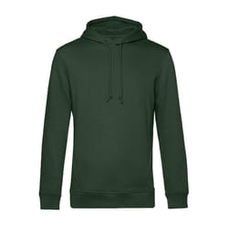 B&C Mens Organic Hooded Sweater - XS, Forest Green