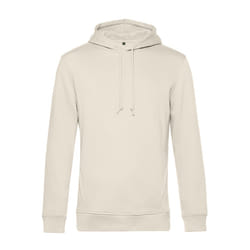 B&C Mens Organic Hooded Sweater - XS, Off White