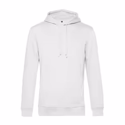 B&C Mens Organic Hooded Sweater - S, White