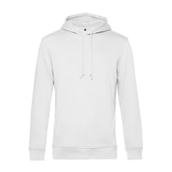 B&C Mens Organic Hooded Sweater - S, White