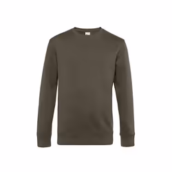 B&C Mens King Crew Neck Sweater - XS, Khaki