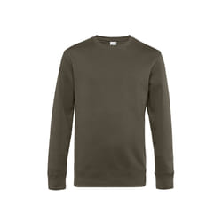 B&C Mens King Crew Neck Sweater - XS, Khaki