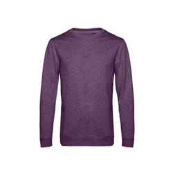 B&C Mens Set In Sweatshirt - XS, Heather Purple