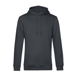 B&C Mens Organic Hooded Sweater - XS, Asphalt