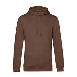 B&C Mens Organic Hooded Sweater - XS, Mocha