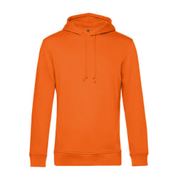 B&C Mens Organic Hooded Sweater - XS, Pure Orange