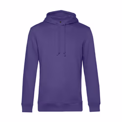 B&C Mens Organic Hooded Sweater - XS, Radiant Purple