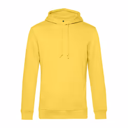 B&C Mens Organic Hooded Sweater - XS, Yellow Fizz