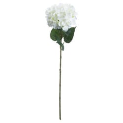 Hill Interiors Artificial Single Stem Hydrangea - One Size, White