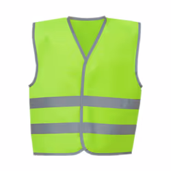 Yoko Childrens/Kids Hi-Vis Two Band Waistcoat - M, Lime Green