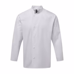 Premier Unisex Adults Chefs Essential Long Sleeve Jacket - L, White