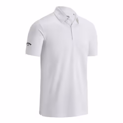 Callaway Mens Swing Tech Solid Colour Polo Shirt - XS, Bright White