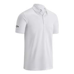 Callaway Mens Swing Tech Solid Colour Polo Shirt - XS, Bright White