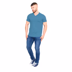 Duke Mens D555 Signature 2 V Neck T-Shirt - XXL, Teal