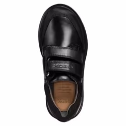 Geox Boys Leather Riddock Touch Fastening Shoe - 1 UK, Black