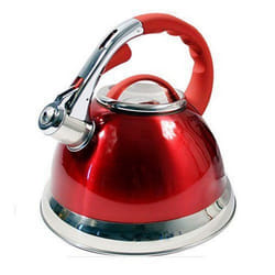 Prima 3.5L Whistling Kettle - One Size, Red