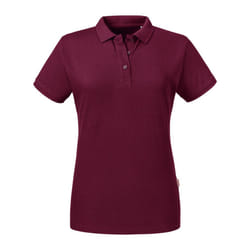 Russell Womens/Ladies Pure Organic Polo - XS, Burgundy