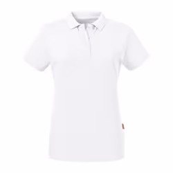 Russell Womens/Ladies Pure Organic Polo - XS, White