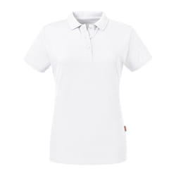 Russell Womens/Ladies Pure Organic Polo - XS, White