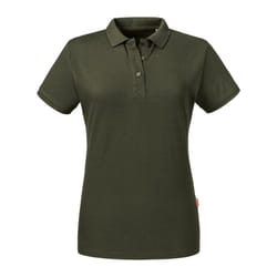 Russell Womens/Ladies Pure Organic Polo - XS, Dark Olive