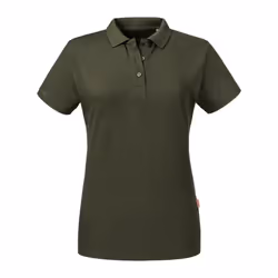 Russell Womens/Ladies Pure Organic Polo - 2XL, Dark Olive