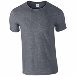 Gildan Mens Short Sleeve Soft-Style T-Shirt - 4XL, Dark Heather