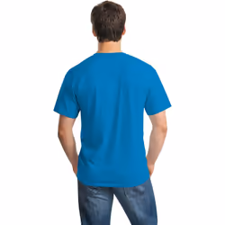 Gildan Adults Unisex Heavy Cotton T Shirt - 3XL, Sapphire Blue - Additional view 4