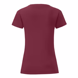 Fruit Of The Loom Womens/Ladies Iconic T-Shirt - XL, Burgundy