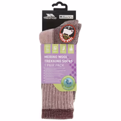 Trespass Womens/Ladies Springer Hiking Boot Socks (1 Pair) - 3/6 UK, Fig Marl