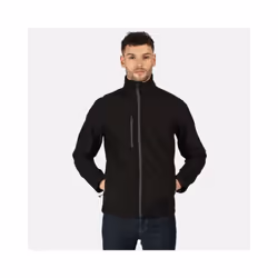 Regatta Mens Honesty Made Recycled Softshell Jacket - M, Black