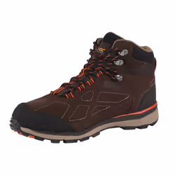 Regatta Mens Samaris Suede Hiking Boots - UK Size 10, Peat/Burnt Salmon
