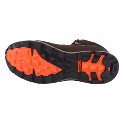 Regatta Mens Samaris Suede Hiking Boots - UK Size 10, Peat/Burnt Salmon