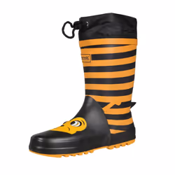 Dare 2B Childrens/Kids Mudplay Dinosaur Wellingtons - 2.5 UK Child, Yellow/Black Stripe