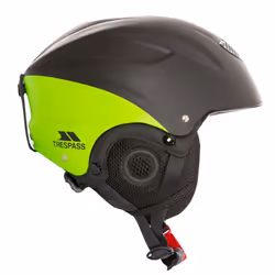 Trespass Adults Skyhigh Protective Snow Sport Ski Helmet - L, Black/Green