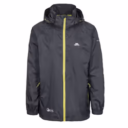 Trespass Qikpac X Unisex Packaway Jacket - XXS, Black
