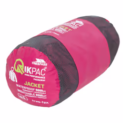 Trespass Qikpac X Unisex Packaway Jacket - XS, Cassis