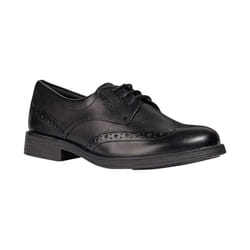 Geox J Agata D Girls Leather Lace Up Shoe - 2.5 UK, Black