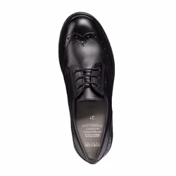 Geox J Agata D Girls Leather Lace Up Shoe - 2.5 UK, Black