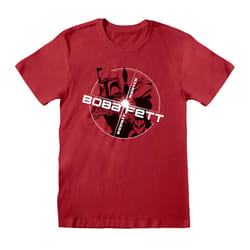 Star Wars Unisex Adult Boba Fett T-Shirt - S, Red