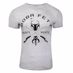 Star Wars Unisex Adult Boba Fett T-Shirt - S, Grey Heather