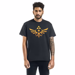 Nintendo Unisex Adult Hyrule Legend Of Zelda T-Shirt - L, Black