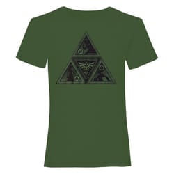 Nintendo Unisex Adult Triforce Legend Of Zelda T-Shirt - M, Green
