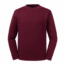 Russell Unisex Adult Reversible Organic Sweatshirt - XS, Burgundy